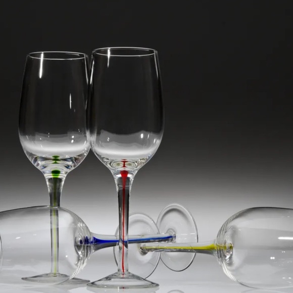 RARE! Exclusive wine glass stemware collection set NIB - Picture 3 of 6